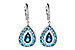 A235-95343: EARR 3.15 TW BLUE TOPAZ 3.32 TGW