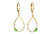 A235-98970: EARR .33 GREEN GARNET .49 TGW