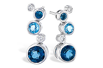 A318-70807: EARR 2.27 BLUE TOPAZ 2.40 TGW