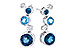 A318-70807: EARR 2.27 BLUE TOPAZ 2.40 TGW