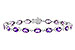 A319-57161: BRACELET 6.86 TW AMETHYST 6.90 TGW