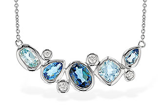 A319-60743: NECK 2.57 BLUE TOPAZ TW 2.72 TGW (18")