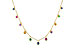 A319-61670: NECK .90 TW MULTI-COLOR SAPPH & GREEN GARNET (18")