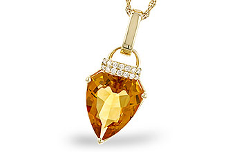 A319-61716: NECKLACE 3.12 CITRINE 3.18 TGW (12x10MM CIT)