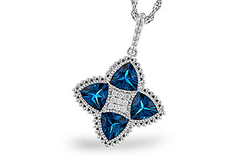 A320-50743: NECKLACE 2.79 LONDON BLUE TOPAZ 2.85 TGW