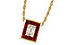 A320-53507: NECKLACE .82 RUBY TW 1.00 TGW