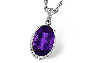 A320-54370: NECKLACE 2.70 AMETHYST 2.76 TGW (12x8MM OV)