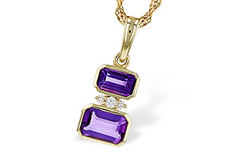 A320-54398: NECK .72 TW AMETHYST .75 TGW