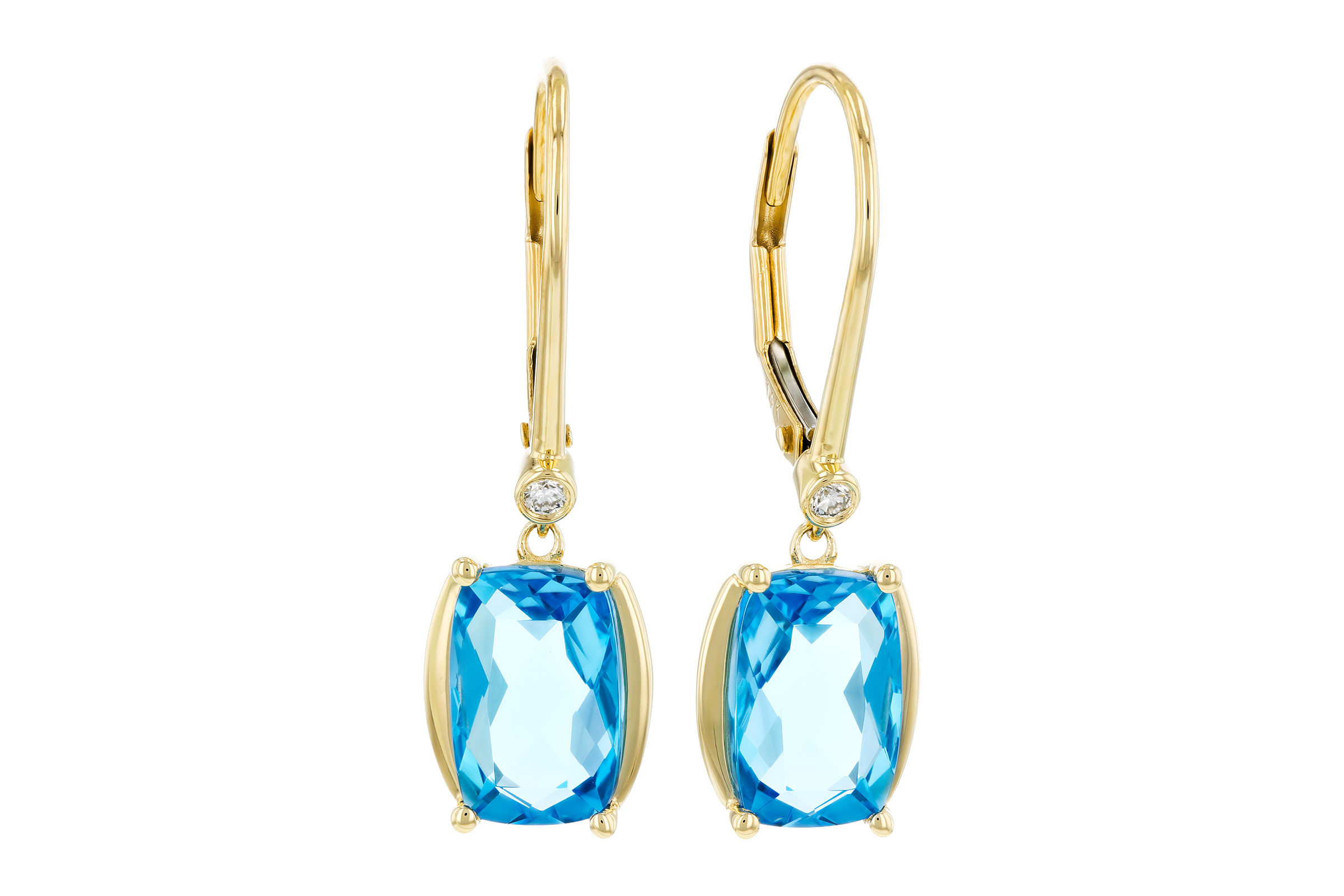 A321-38934: EARRINGS 3.82 TW BLUE TOPAZ 3.85 TGW (9x6MM BT)