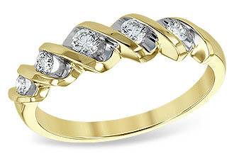 B138-69907: LDS WED RING .25 TW