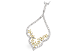 B234-14416: NECK .35 YELLOW DIAS .88 TW