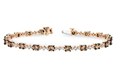 B234-15316: BRACELET 3.05 BROWN DIA 4.10 TW