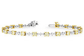 B234-15361: BRACELET 2.80 YELLOW DIA 4.01 TW