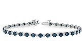 B234-18007: BRACELET 2.35 BLUE DIA 3.17 TW