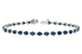 B234-18007: BRACELET 2.35 BLUE DIA 3.17 TW