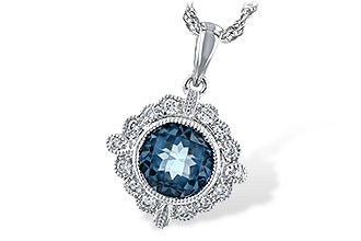 B235-03507: NECK .98 BLUE TOPAZ 1.10 TGW