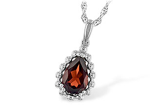 B235-04443: NECKLACE 1.38 CT GARNET