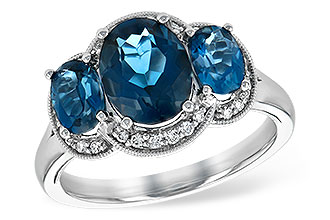 B235-07116: LDS RG 4.20 BLUE TOPAZ 4.33 TGW