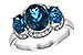 B235-07116: LDS RG 4.20 BLUE TOPAZ 4.33 TGW