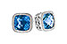 B318-65279: EARR 2.20 TW BLUE TOPAZ