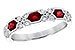 B318-68016: LDS WED RG .74 RUBY 1.00 TGW (4x3MM RUBY)