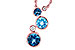 B318-70807: NECK 2.30 BLUE TOPAZ 2.40 TGW
