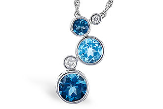 B318-70807: NECK 2.30 BLUE TOPAZ 2.40 TGW