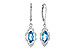 B318-71725: EARR 1.02 TW BLUE TOPAZ 1.17 TGW