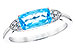 B319-55279: LDS RG 1.44 BLUE TOPAZ 1.52 TGW