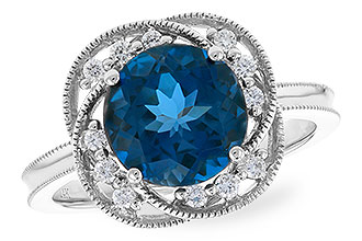 B319-58079: LDS RG 2.90 LONDON BLUE TOPAZ 3.05 TGW (9MM LBT)