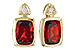 B319-58979: EARR 1.90 TW GARNET 1.94 TGW (7x5MM GAR)