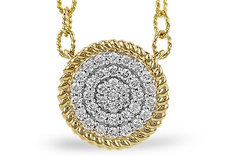 B319-63498: NECKLACE .32 TW (18")