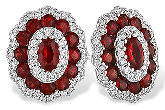B319-63534: EARR 1.68 TW RUBY 2.15 TGW (5x3MM RUBY)