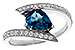 B320-47125: LDS RG 1.04 LONDON BLUE TOPAZ 1.28 TGW (8x6MM)