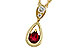 B320-48952: NECKLACE .20 RUBY .26 TGW (4x3 RUBY)