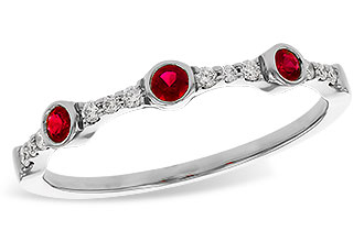 B320-48961: LDS WED RG .15 RUBY .24 TGW