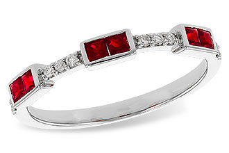 B320-50734: LDS WED RG .34 RUBY .41 TGW