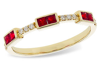 B320-50734: LDS WED RG .34 RUBY .41 TGW