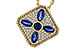 B320-50743: NECKLACE .89 TW SAPPHIRE 1.20 TGW