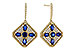 B320-50752: EARRINGS 1.03 TW SAPPHIRE 1.46 TGW