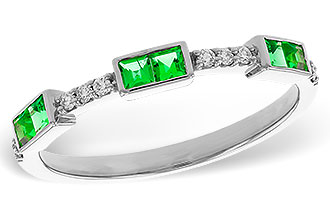 B320-50798: LDS WED RG .23 TW EMERALD .30 TGW