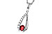 B320-50816: NECKLACE .34 RUBY .50 TGW (5x4 RUBY)