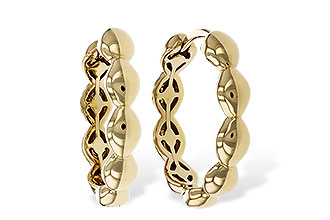 B320-51725: GOLD EARRINGS (18MM)
