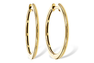 B320-53479: GOLD EARRINGS (24MM)