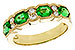 B320-53525: LDS WED RG 1.20 EMERALD 1.38 TGW (5x4MM EMER)