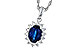 B320-53543: NECKLACE .85 SAPPHIRE 1.07 TGW (7x5MM SAPP)