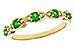 B320-54379: LDS WED RG .21 TW EMERALD .27 TGW