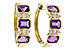B320-54398: EARRING 1.05 TW AMETHYST 1.16 TGW