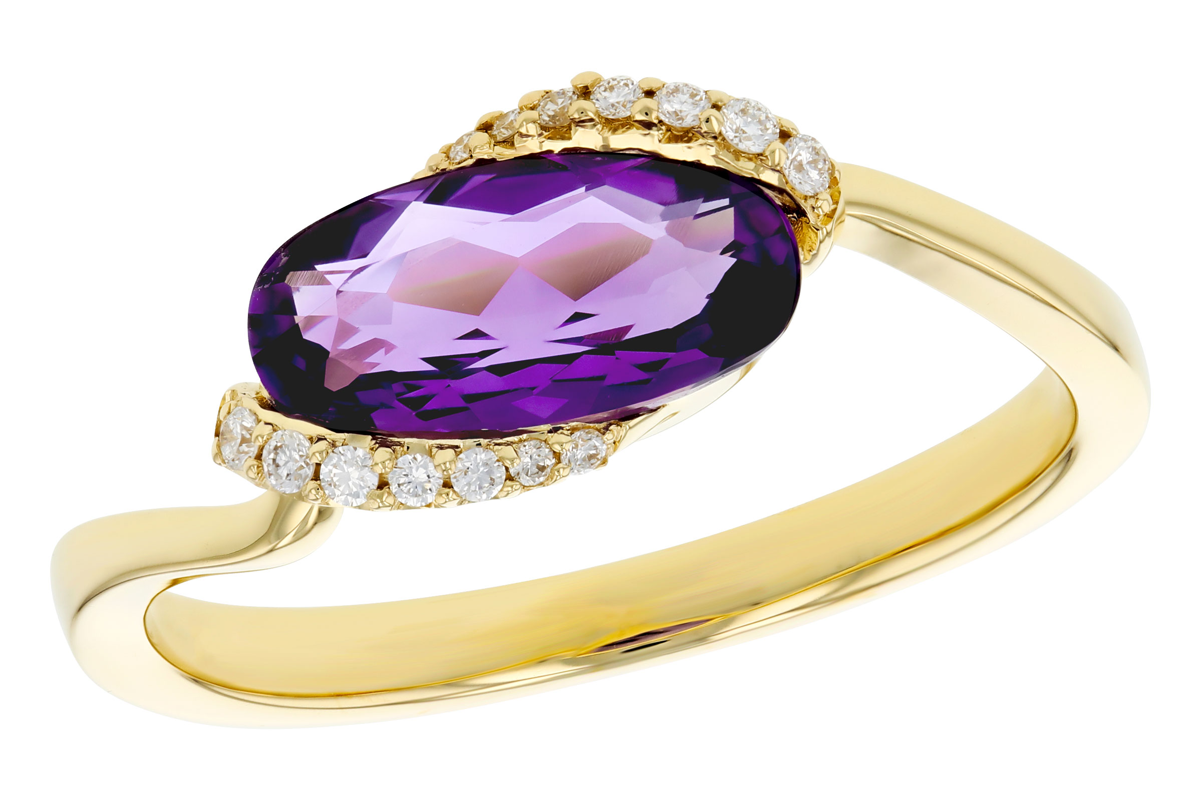 B321-38961: LDS RG 1.07 TW AMETHYST 1.13 TGW (10x5MM AMY)