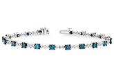 C234-15307: BRACELET 3.00 BLUE DIA 4.05 TW